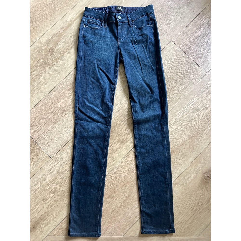 PAIGE Women's Dark Wash Skyline Skinny Jeans Size 26 Made‎ in USA